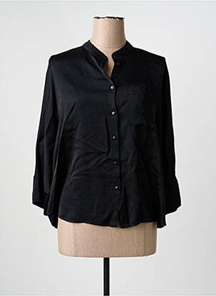 Chemisier coupe fluide manches 3/4 noir PAKO LITTO femme
