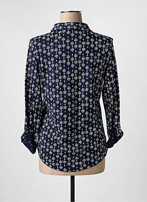 Chemisier coupe cintrée manches longues bleu WHITE STUFF femme