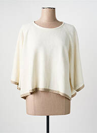 Pull stretch manches 3/4 beige PAKO LITTO femme