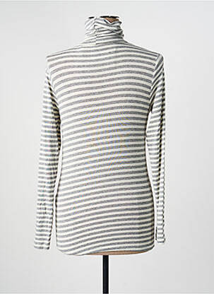 Sous-pull imprimé rayures manches longues gris PAKO LITTO femme