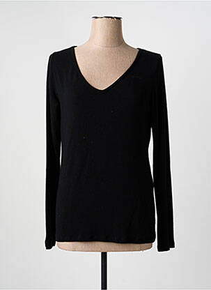 T-shirt manches longues manches longues noir PAKO LITTO femme