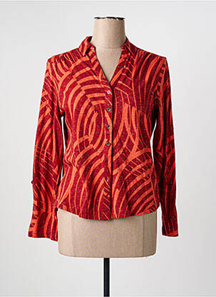 Chemisier coupe cintrée manches longues orange WHITE STUFF femme