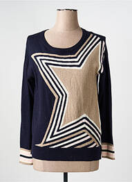 Pull coupe cintrée manches longues bleu WHITE STUFF femme