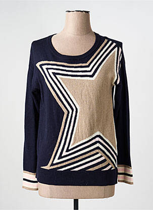 Pull coupe cintrée manches longues bleu WHITE STUFF femme
