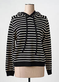 Pull stretch manches longues noir AN' GE femme