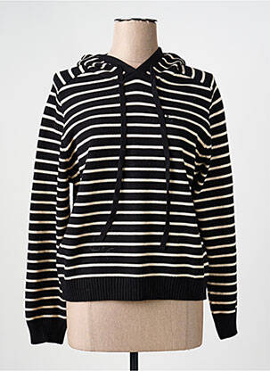 Pull stretch manches longues noir AN' GE femme