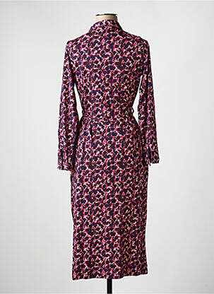 Robe longue manches longues manches longues rose WHITE STUFF femme