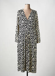 Robe longue manches longues manches longues noir WHITE STUFF femme