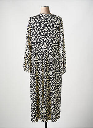 Robe longue manches longues manches longues noir WHITE STUFF femme