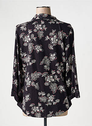 Chemisier imprimé fleurs manches longues noir WHITE STUFF femme