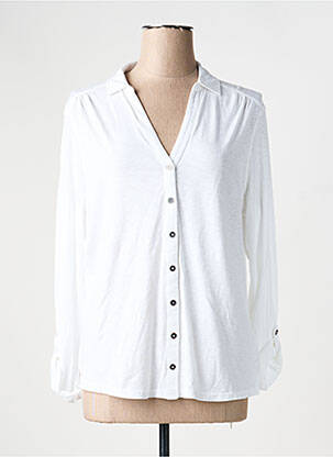 Chemisier coupe cintrée manches longues blanc WHITE STUFF femme