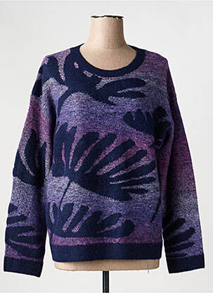 Pull stretch manches longues violet WHITE STUFF femme