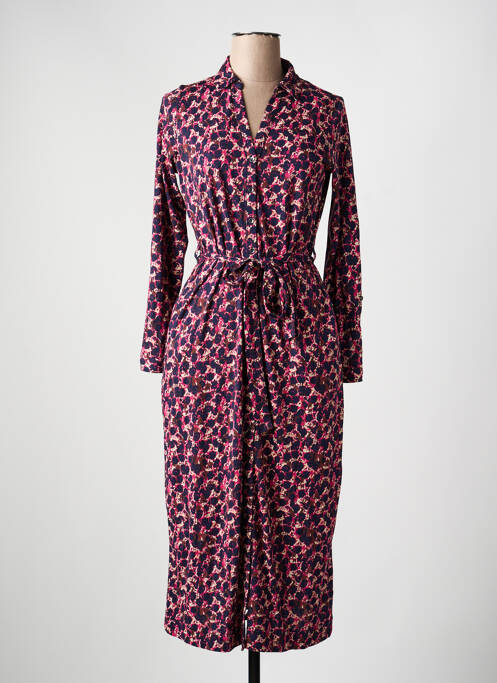 Robe longue manches longues manches longues rose WHITE STUFF femme