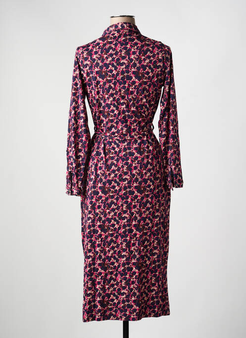 Robe longue manches longues manches longues rose WHITE STUFF femme