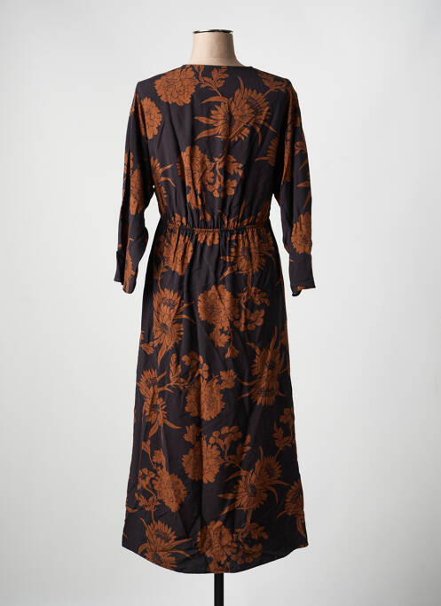 Robe longue manches longues manches longues noir AN' GE femme
