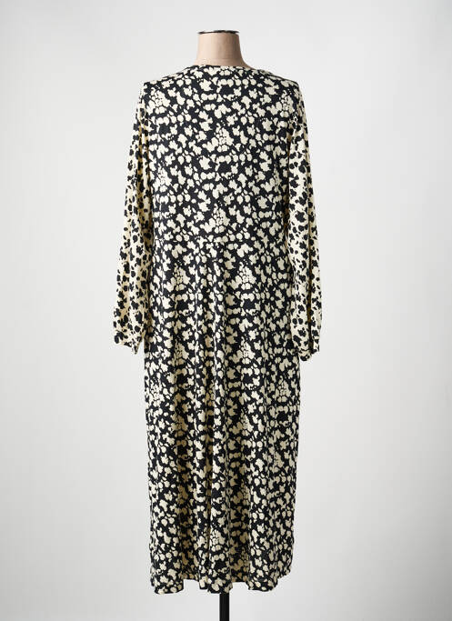 Robe longue manches longues manches longues noir WHITE STUFF femme