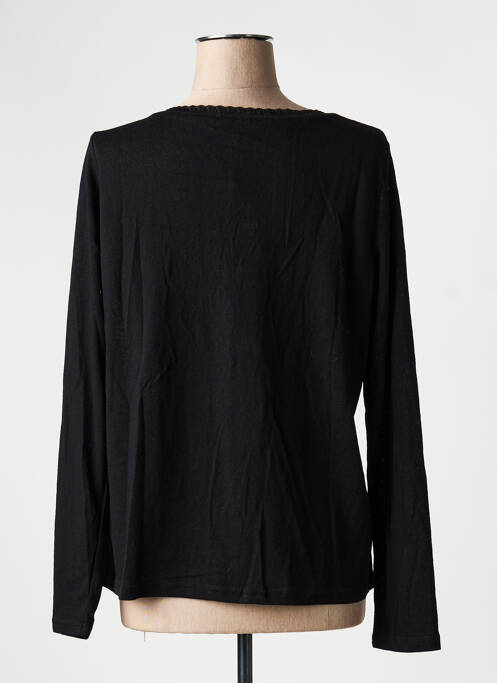 Top coupe cintrée manches longues noir GRACE & MILA femme