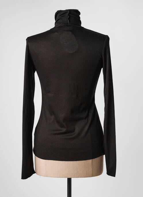 Sous-pull stretch manches longues noir ORAIJE femme