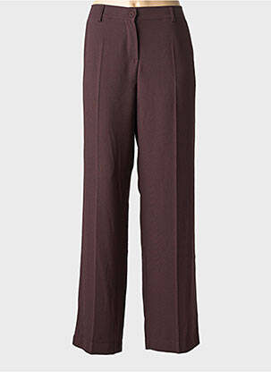 Pantalon droit taille élastique taille normale marron PAKO LITTO femme