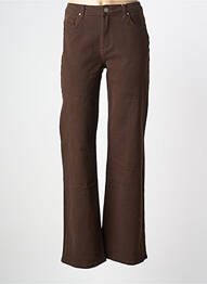 Jean coupe flare stretch marron NINA CARTER femme