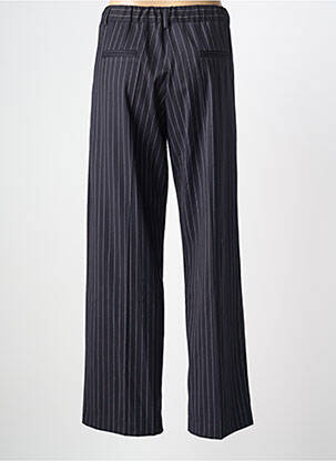 Pantalon droit tissage popeline taille haute bleu PAKO LITTO femme