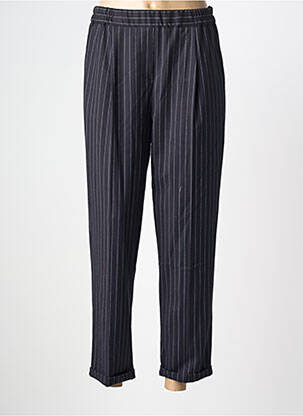 Pantalon 7/8 taille haute taille haute bleu PAKO LITTO femme
