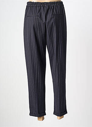 Pantalon 7/8 taille haute taille haute bleu PAKO LITTO femme