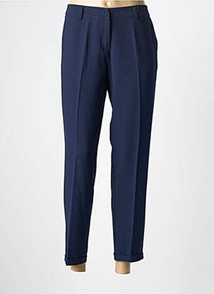 Pantalon 7/8 taille élastique taille normale bleu PAKO LITTO femme