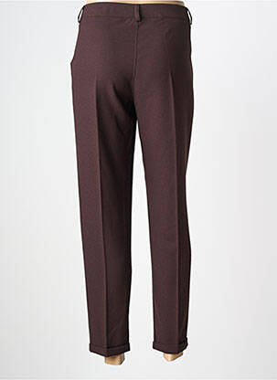 Pantalon 7/8 taille élastique taille normale marron PAKO LITTO femme
