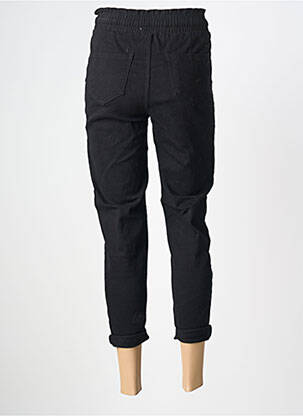 Jeans coupe slim stretch taille haute noir NINA CARTER femme