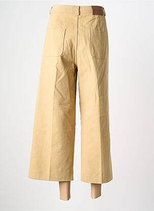 Jeans coupe large poches taille haute beige GRACE & MILA femme