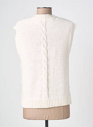 Gilet sans manche fermeture boutonnée sur le devant beige WHITE STUFF femme