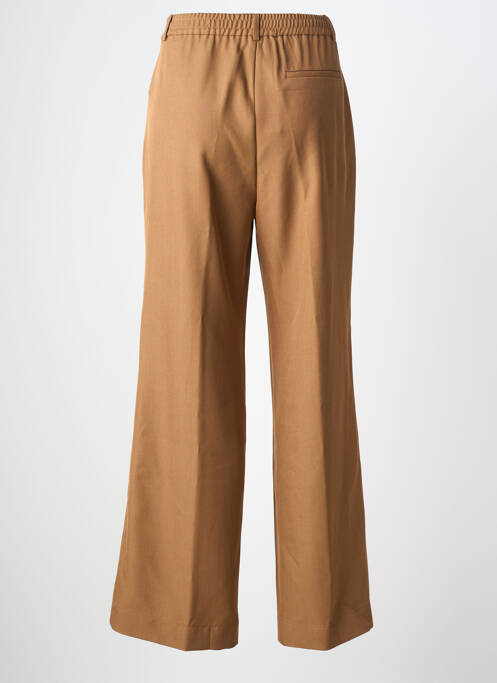 Pantalon flare taille élastique taille normale marron AN' GE femme