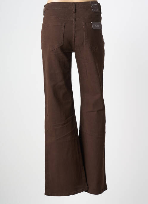 Jean coupe flare stretch marron NINA CARTER femme