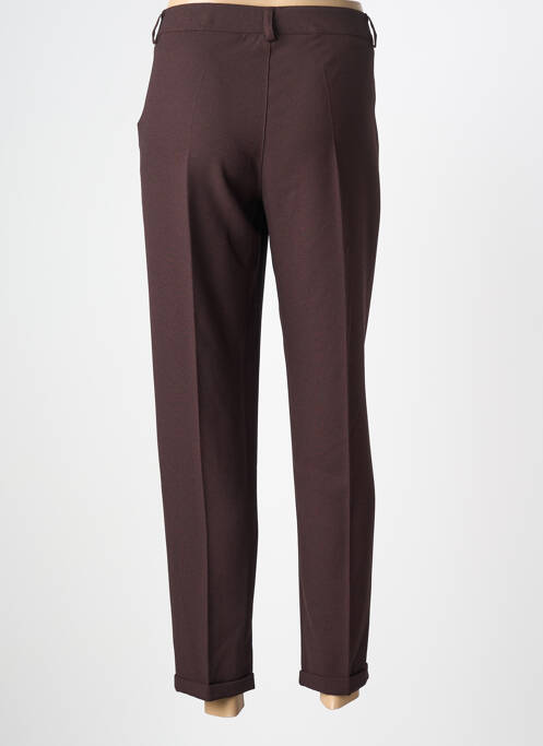 Pantalon 7/8 coupe cigarette taille normale marron PAKO LITTO femme