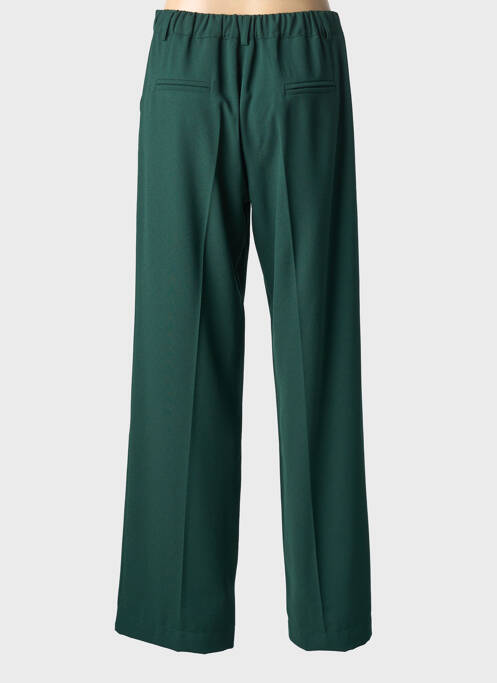 Pantalon droit fermeture zippée sous rabat boutonné taille normale vert PAKO LITTO femme
