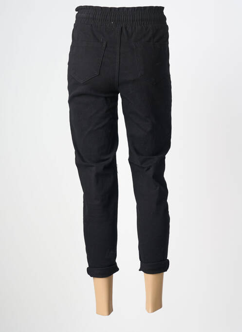 Jeans coupe slim stretch taille haute noir NINA CARTER femme