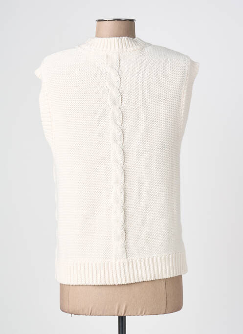 Gilet sans manche fermeture boutonnée sur le devant beige WHITE STUFF femme