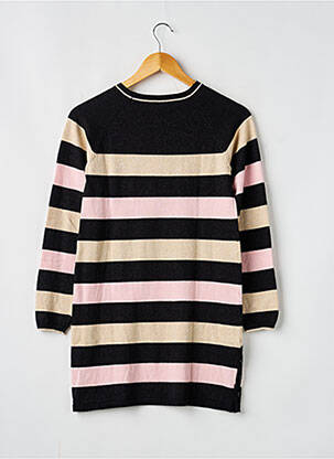 Pull tunique stretch manches longues noir BOBOLI fille