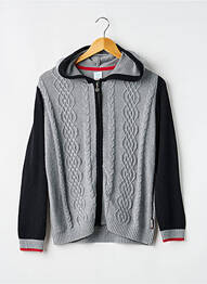 Gilet manches longues fermeture boutonnée sur le devant gris BOBOLI garcon