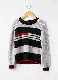 Pull stretch manches longues gris BOBOLI garcon