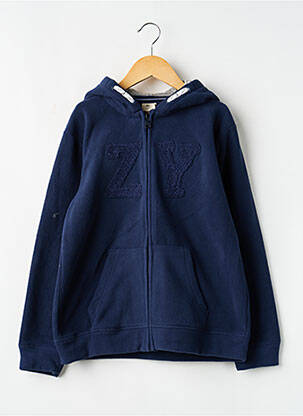 Polaire col rond bleu ZY garcon