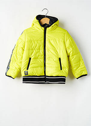 Doudoune réversible a capuche jaune BOBOLI garçon