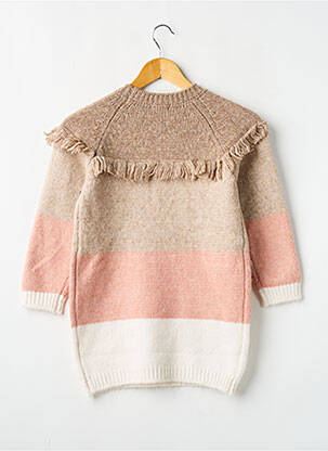 Pull tunique stretch manches longues marron MAYORAL fille
