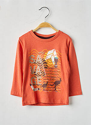 T-shirt manches longues manches longues orange BOBOLI garçon