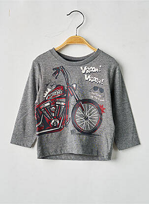 T-shirt manches longues manches longues gris BOBOLI garçon