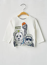 T-shirt manches longues manches longues blanc BOBOLI garcon