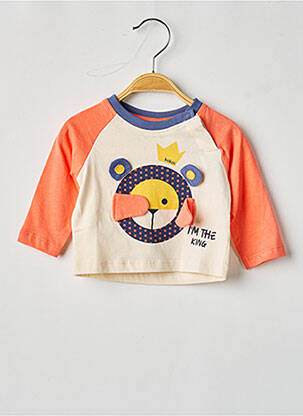T-shirt manches longues manches longues orange BOBOLI garçon