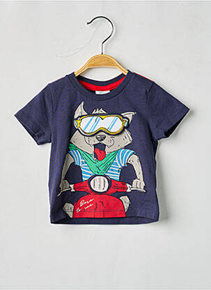 T-shirt stretch manches courtes bleu BOBOLI garçon