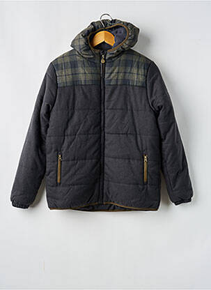 Doudoune manches longues a capuche gris BOBOLI garcon